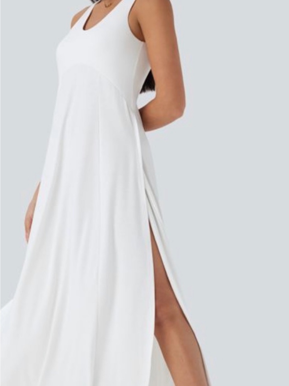 HALARA White Tank Maxi Dress - Picture 2 of 3